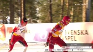 Сумасшедшая победа!!!Большунов догнал Клебо!!!!Фалун.15к