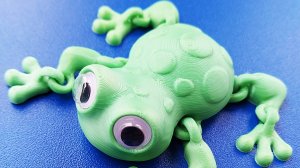 3D лягушка-игрушка с подвижными лапками
