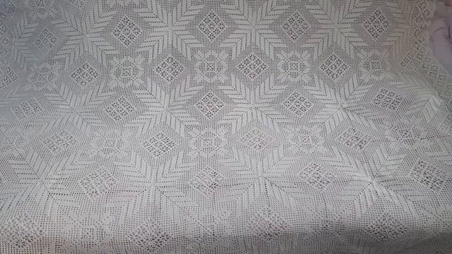 Фактурная #скатерть #крючком со схемой вязания в видео #crochettablecloth #croșetat #knittingpatter