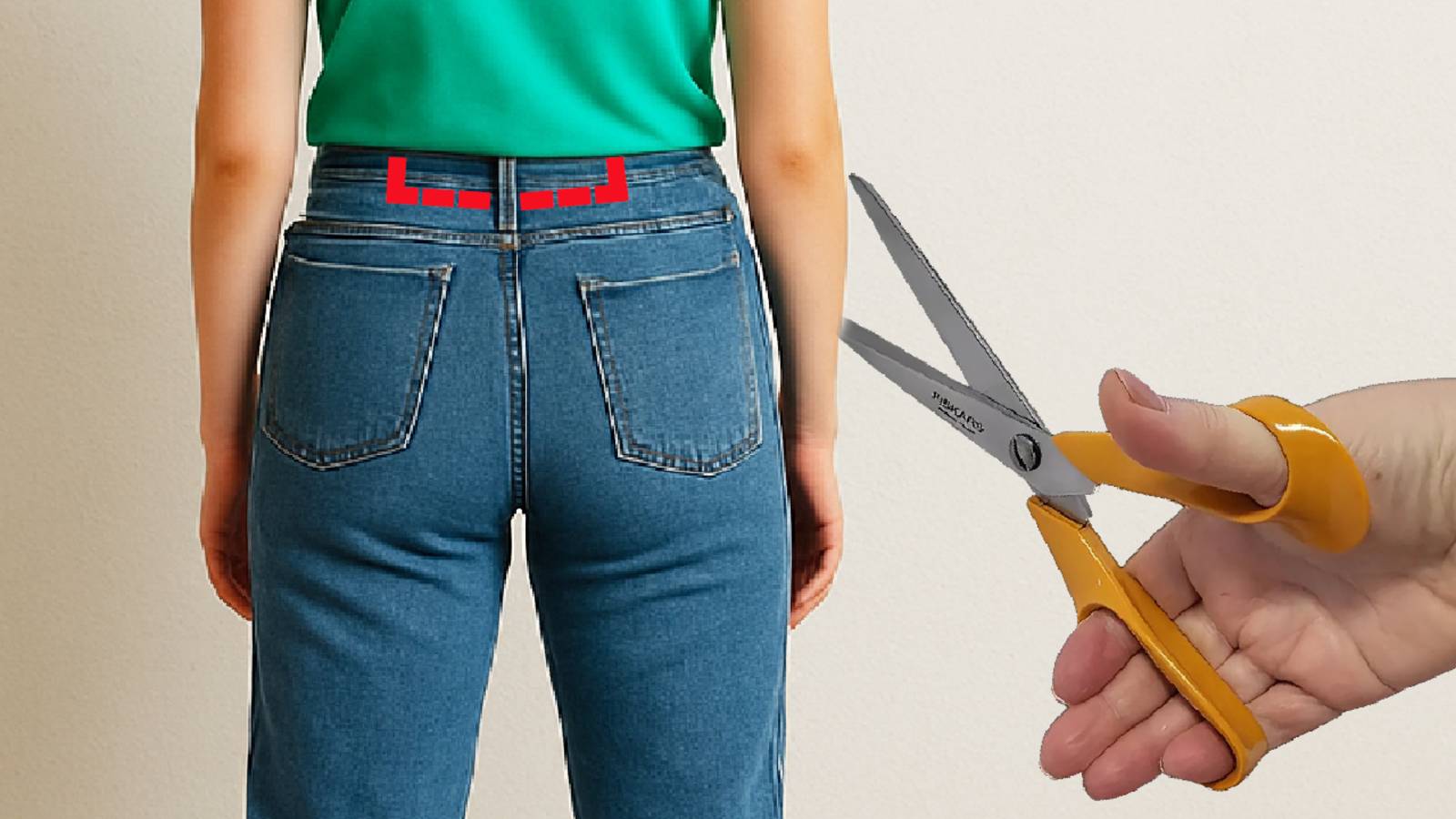 Хитрости шитья: как увеличить талию джинсов за 2 минуты! смотреть онлайн