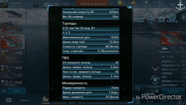 Стратегический крейсер Mogami
