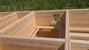 Обработка сруба льняным маслом.