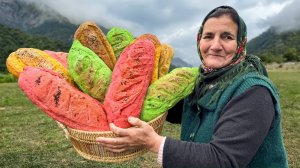 Натуральный деревенский хлеб — разного цвета и вкуса! Простая жизнь в селе