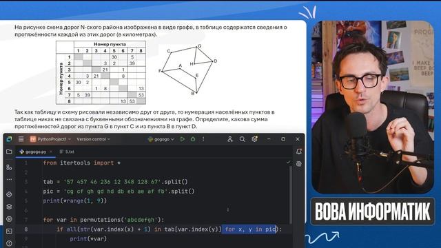 ПИТОН решит ЛЮБОЕ задание 1 в ЕГЭ по информатике! / Реша