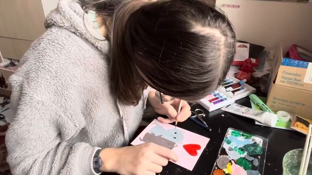 Рисую на мини холстах#art#handmade смотреть онлайн