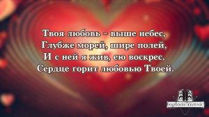 Твоя любовь - Христианская песня (текст - можно петь❤) ?
