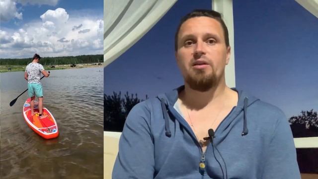 SUP-BOARD в первый раз #funwater #sup #supboard