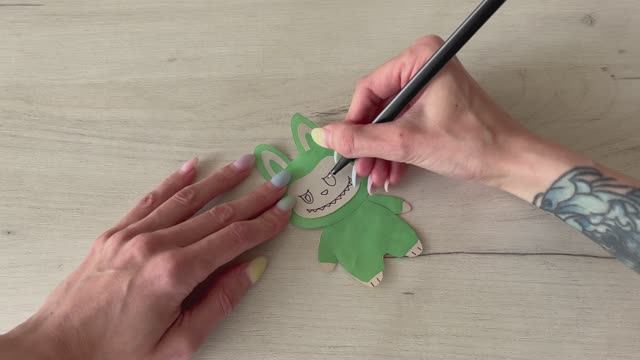 Labubu. Делаю лабубу из бумаги. Развлекательное видео для детей #лабубу #labubu