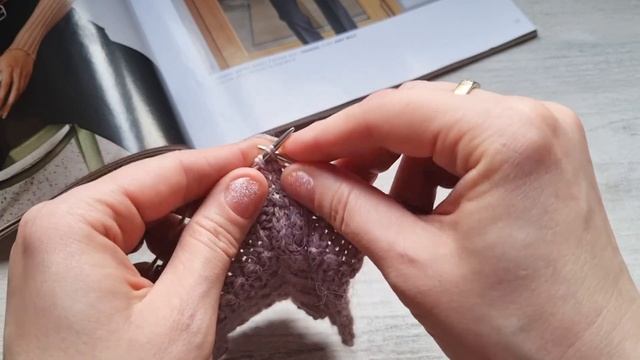 Простая композиция для вязания джемпера🧶knitting Pattern.