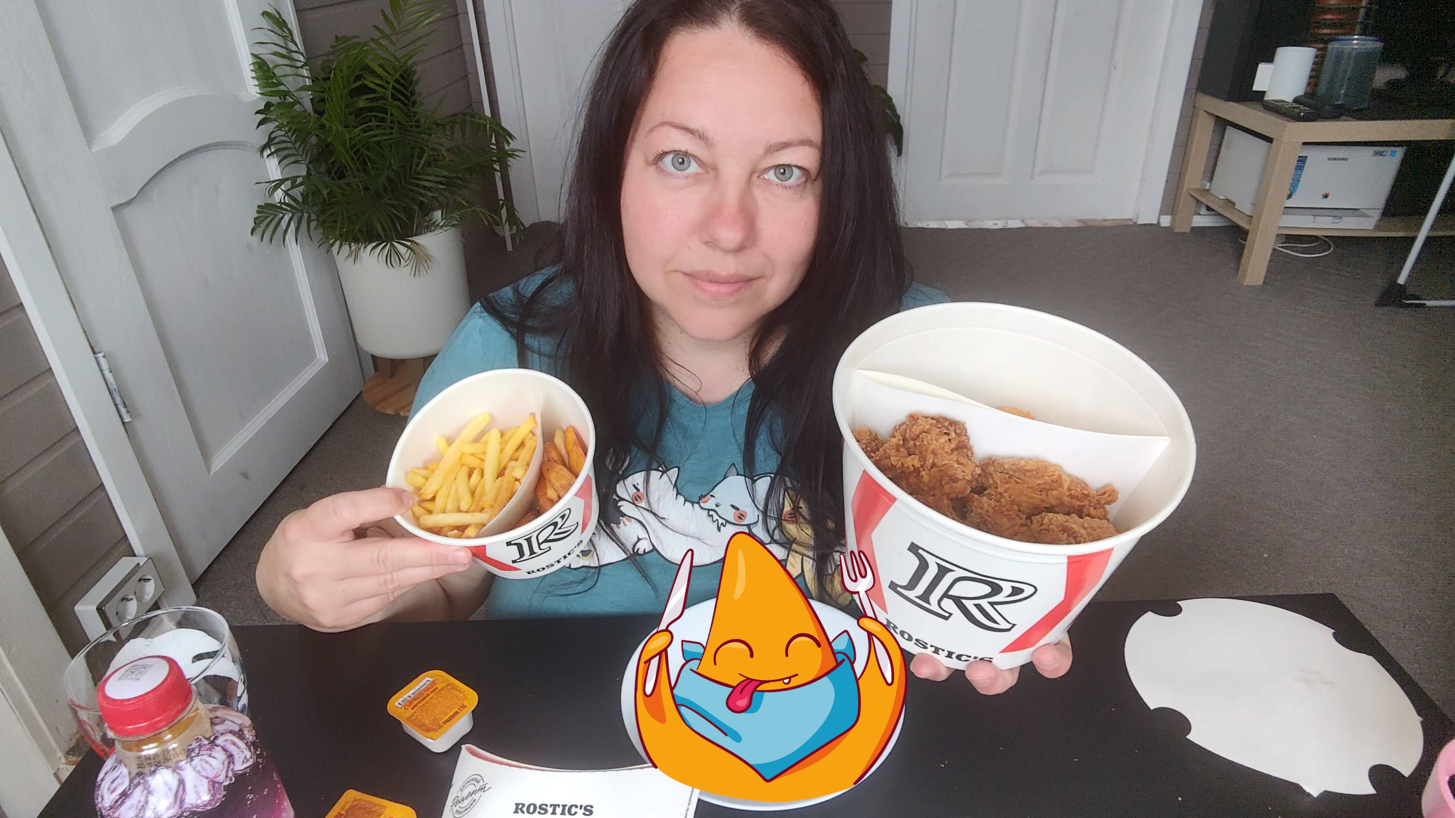 МУКБАНГ Ростикс Острые Крылышки , Ростмастер , Баскет Фри Дуэт смотреть онлайн