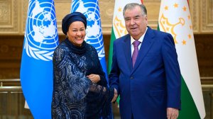 Эмомали Рахмон и первый заместитель генсека ООН Амина Мохаммед обсудил климатические вопросы