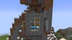 Как построить подвесной мини домик в горах в Майнкрафте