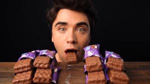 ASMR MILKA CHOCOLATE ICE CREAM MUKBANG McBang ASMR Eating