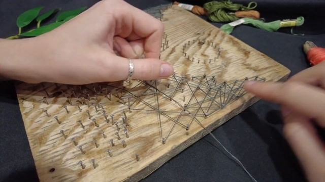 Стринг Арт или картина из гвоздей и ниток | String Art смотреть онлайн