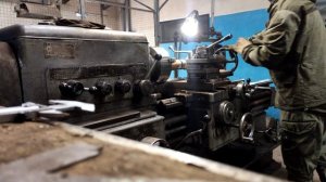 Нарезка дюймовой 65 резьбы в три прохода