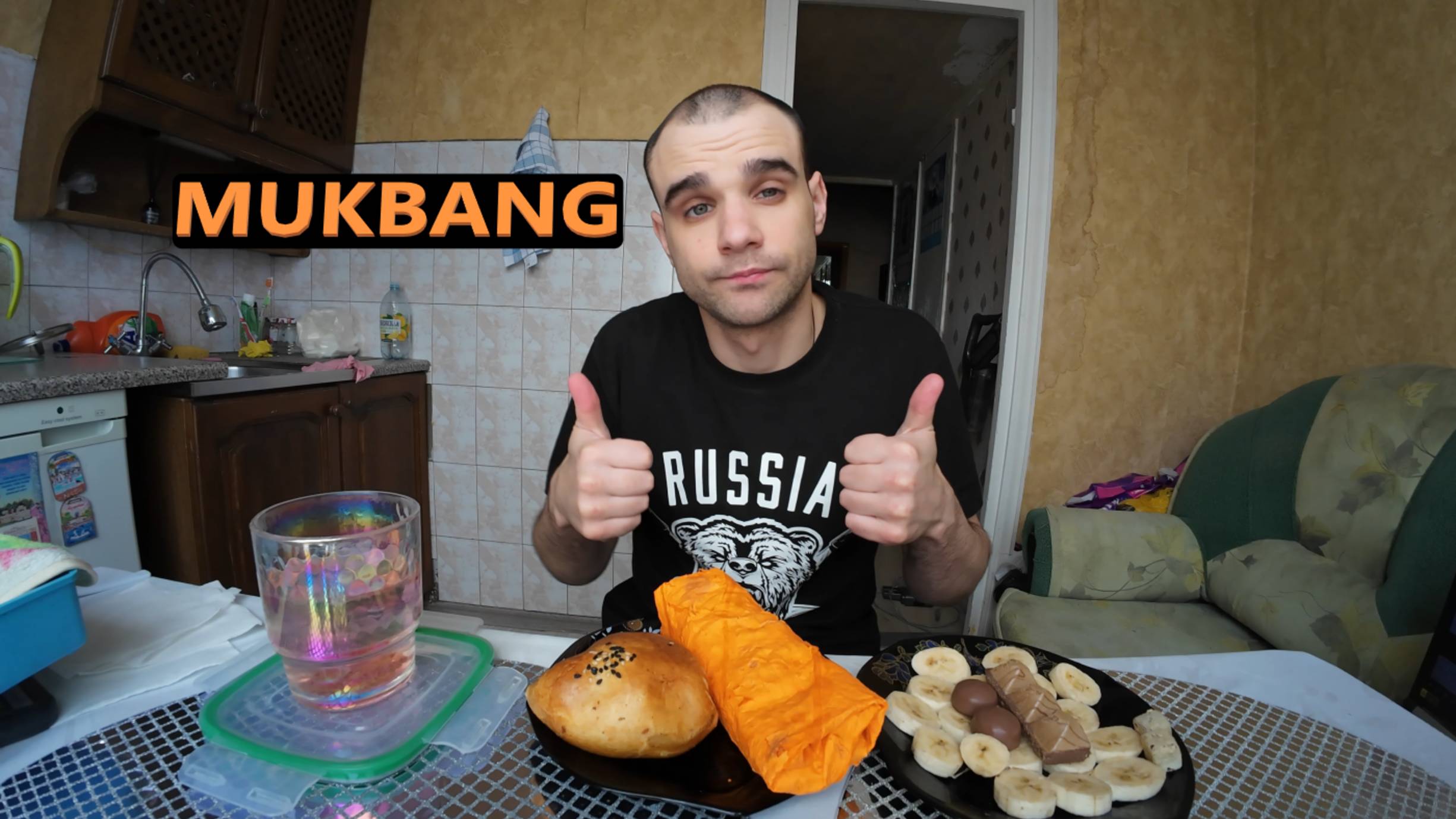 МУКБАНГ ШАУРМА В СЫРНОМ ЛАВАШЕ / САМСА С БАРАНИНОЙ / КОНФЕТЫ / EATING MUKBANG ASMR АСМР смотреть онлайн