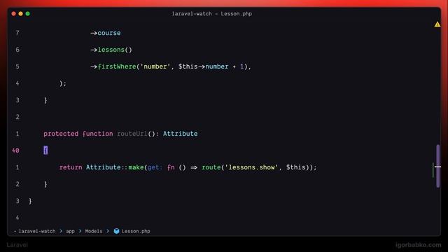 Laravel для новичков #51 - Аксессор для маршрута ресурса