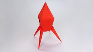 Как сделать Ракету из бумаги без клея | Оригами Ракета своими руками