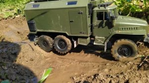 RC Урал 4320 впечатляет на бездорожье! WPL B36 mud off road action