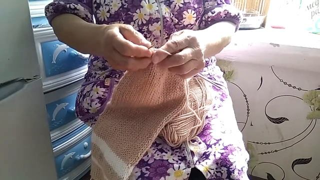 Вяжем шарф двойной вязкой. смотреть онлайн