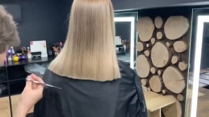 Женская стрижка на тонкие волосы | Ровный срез