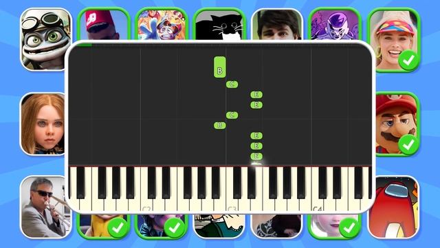 Угадай 25 ПЕСНЕЙ-МЕМОВ от ПИАНО издание 🎶🎤 Мерлина, Принцесса Пич, Косита, Помни | NT ВИКТОРИНА