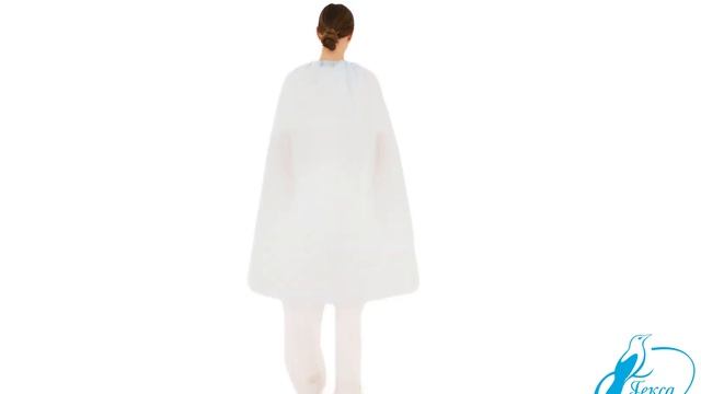 Накидка для пациента модель № 1, 160 110 см, спанбонд, голу