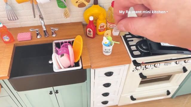 miniature kitchen set installation RE-ment смотреть онлайн