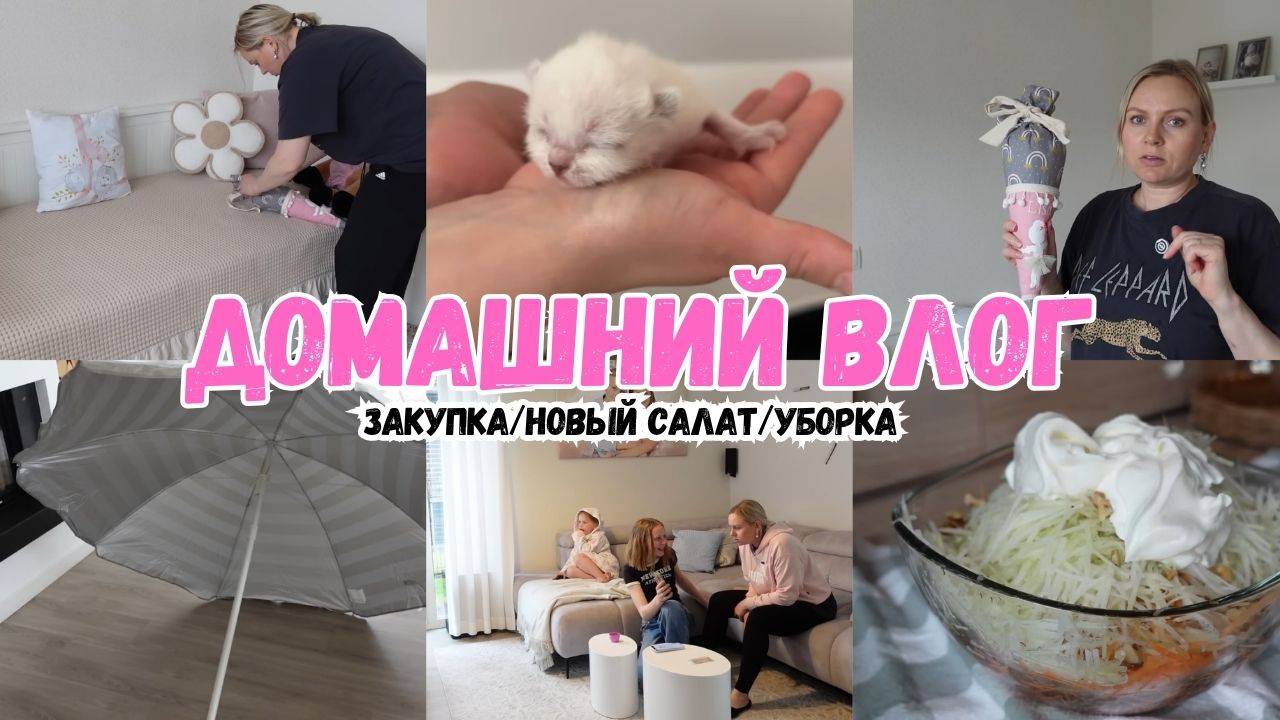 VLOG🇩🇪: КАКАЯ МИЛОТА🥰ПРОВЕДАЛИ МАЛЫШЕЙ/УБИРАЮСЬ В ДЕТСКОЙ/ Салат из кольраби 🥗 смотреть онлайн