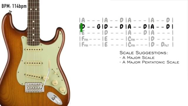Electric Funk Groove Backing Track in A смотреть онлайн