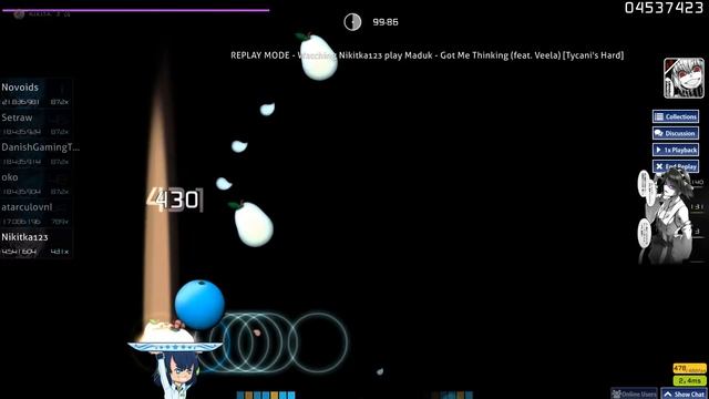 Maduk Feat. Veela Got Me Thinking(Skin-Gesugao!) Перезалив Osu!Catch