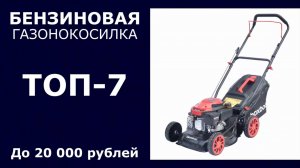 ТОП-7. Бензиновая газонокосилка до 20 000 рублей