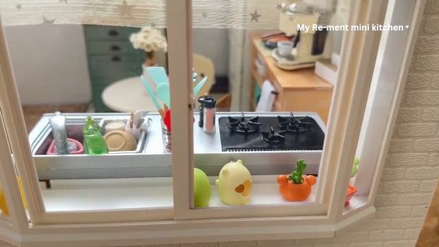 Miniature kitchen set installation ✨ASMR ✨Re-ment collection✨ смотреть онлайн