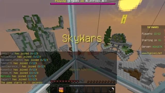 ТОПОВЫЙ КРАСНЫЙ ТЕКСТУРПАК - Minecraft SKYWARS (Mini-Games) смотреть онлайн