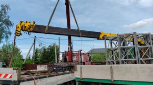 Разобрать телескоп кран манипулятора(КМУ)  SOOSAN