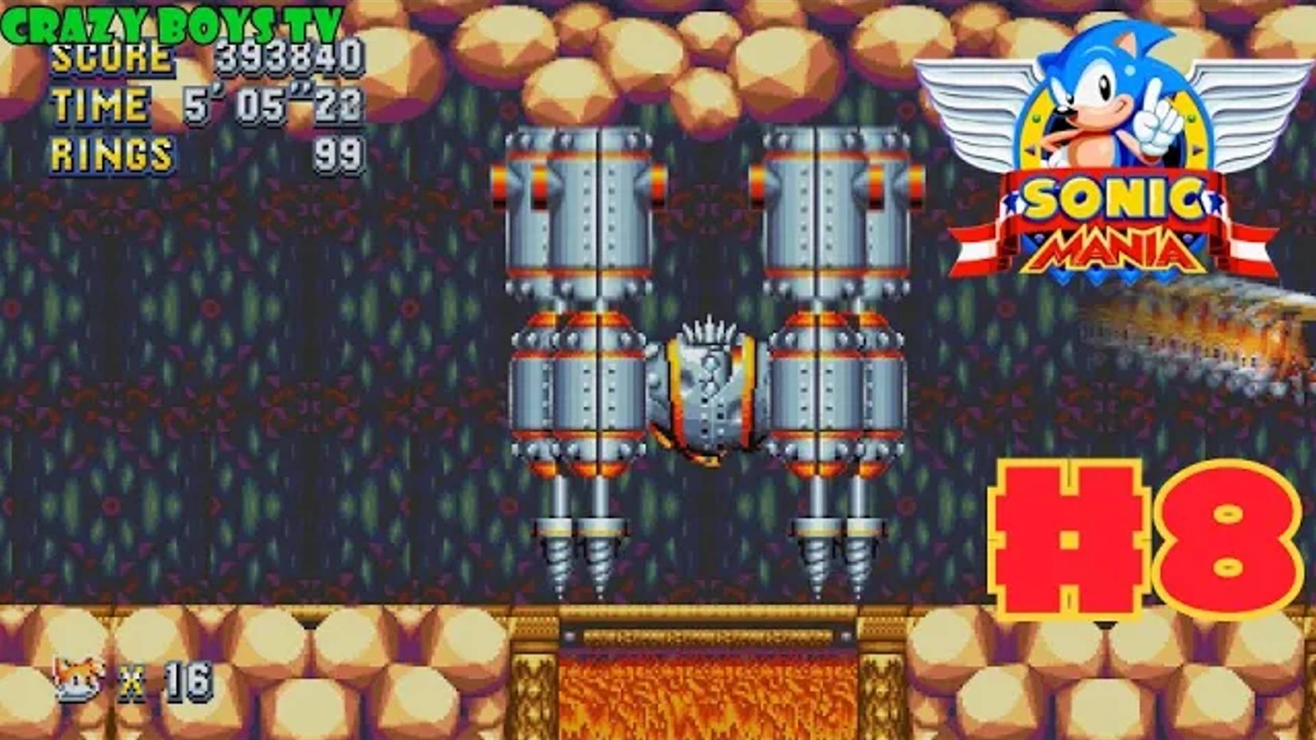 Sonic Mania Plus #8 (Лавовый риф)