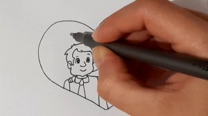 Как нарисовать рисунок папе на День Отца/How to draw a picture fo