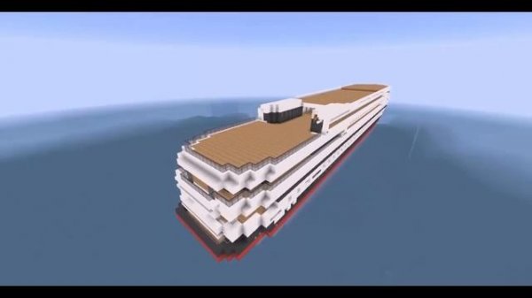 КРУИЗНЫЙ ЛАЙНЕР В MINECRAFT + Карта