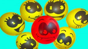 Песня семья пальчиков на русском красим воздушные шарики  Учим цвета Развивающее видео для детей