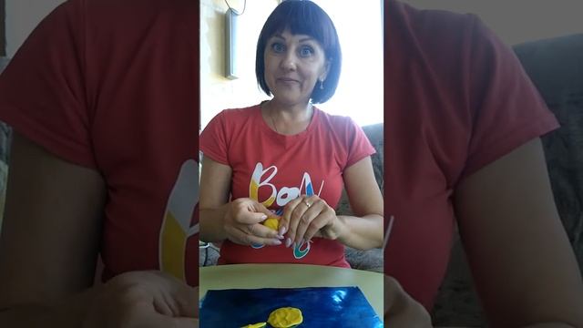 Рисуем солнышко пластилином. смотреть онлайн