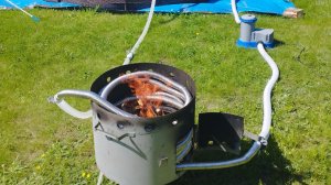 подогрев бассейна дровами своими руками