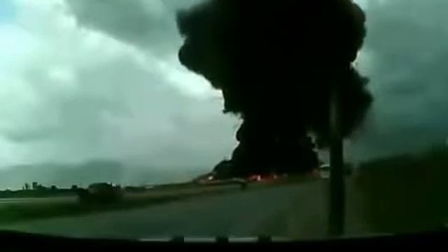Падение самолёта на регистратор