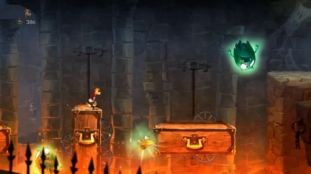 Вовка играет в игру Rayman Legends