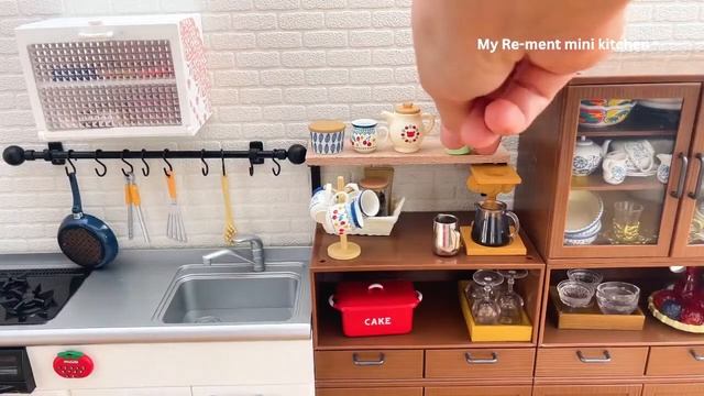 Miniature kitchen set installation ✨ASMR ✨Re-ment collection✨ смотреть онлайн