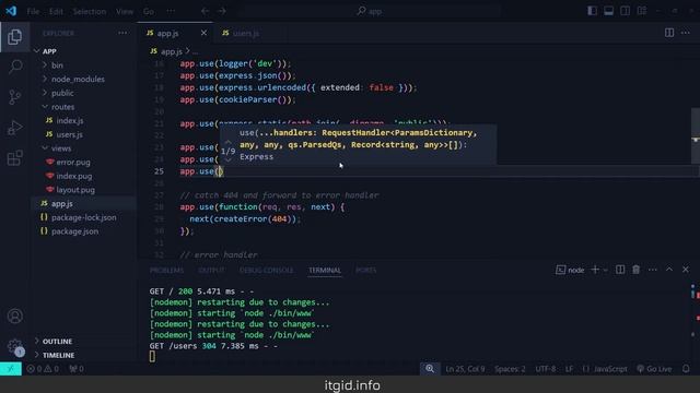 Роутинг в Express. Создаем интернет магазин на Express Node.js