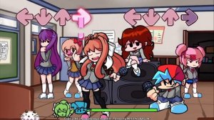 Friday Night Funkin' - Doki_Doki_Takeover - Моника