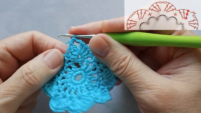 Квадратный мотив крючком смотреть онлайн