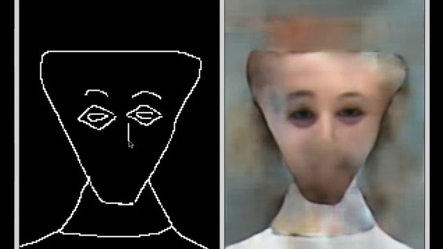 Neural Network Learns To Sketch Faces (Deep Doodle)