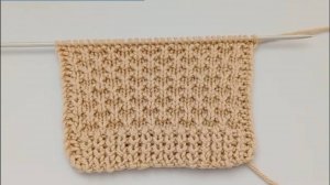 Универсальный, плотный узор спицами