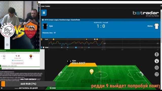 АЯКС - РОМА ПРЯМОЙ ЭФИР, ОБЩАЕМСЯ 08.04.2021